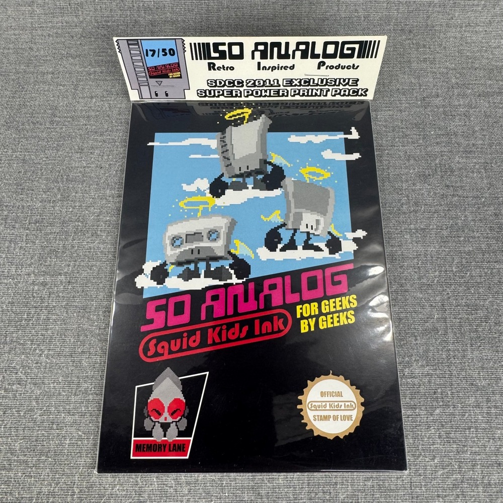 Squid Kids Ink So Analog SDCC 2011 Exclusive Super Power Print Pack 17/50 Sealed
